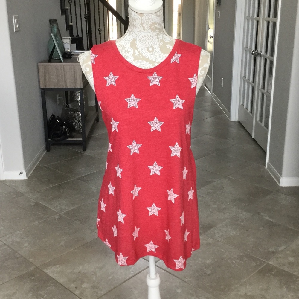 Open Twist Back Star Tank